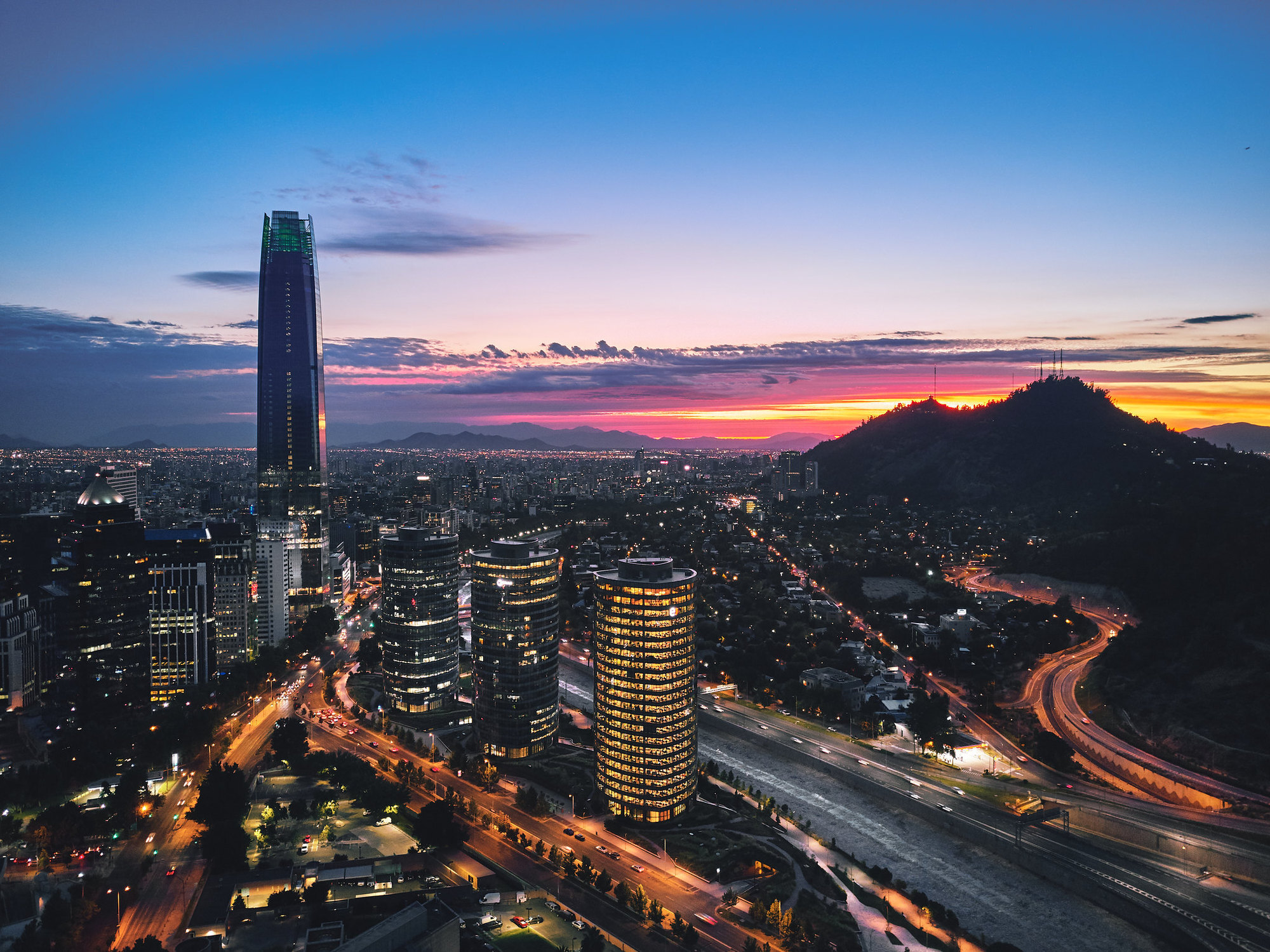 Santiago de Chile Atardecer - Gallery World